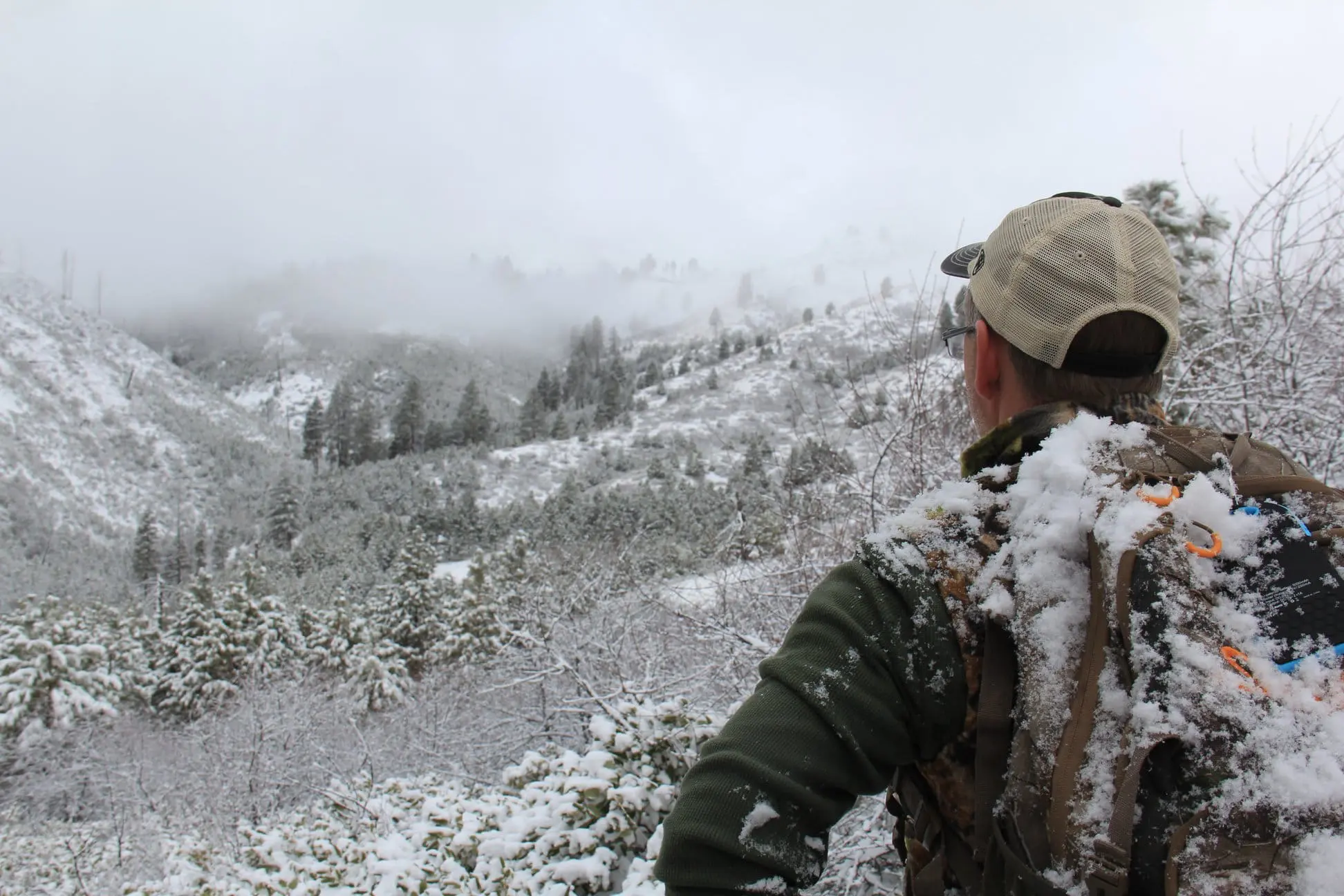 Idaho-wolf-hunt-KO1-1 » Outdoors International One of our hunters glassing for wolves in Idaho.