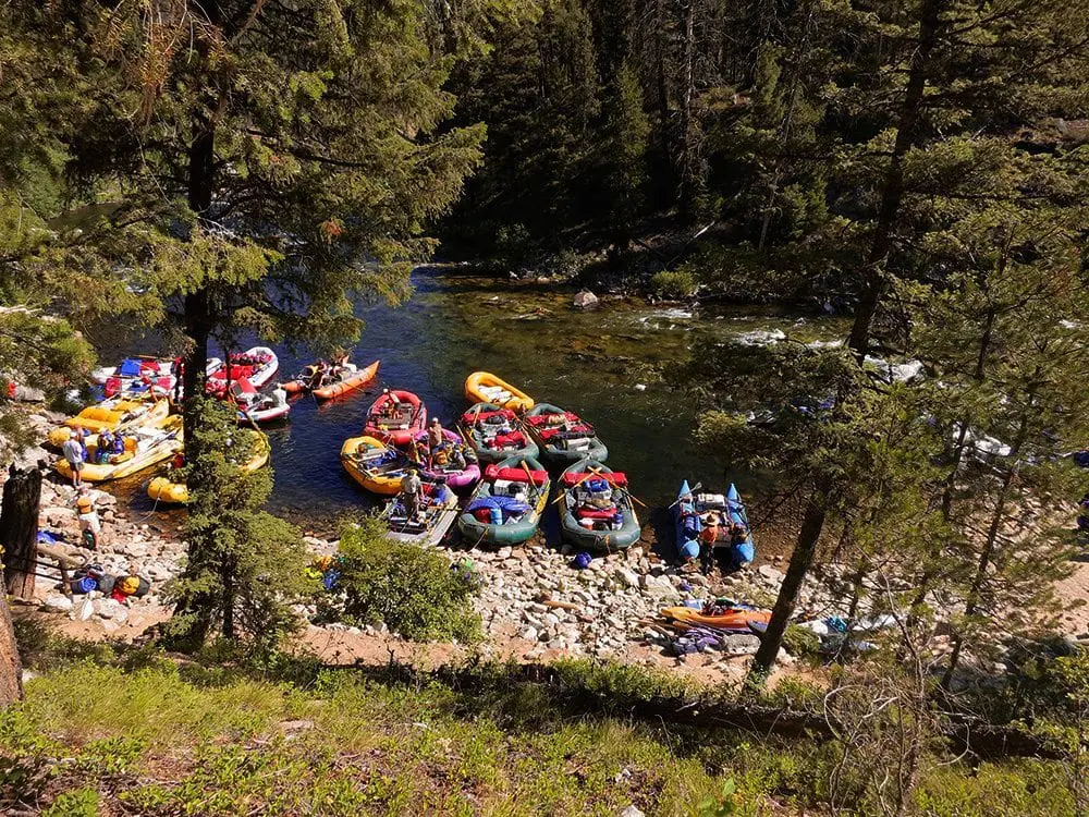 The put in at Boundary Creek. Make sure you read our Middle Fork Salmon River packing list.