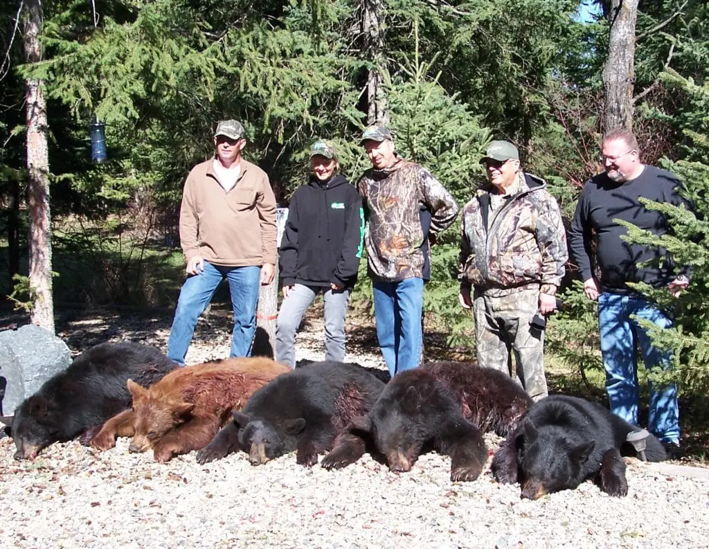 Saskatchewan-Black-Bear-Hunts-Larson-Lake-Outfitters-5 » Outdoors International This outfitter is becoming well known for taking “Booner” bears up to AND OVER 600 POUNDS!
