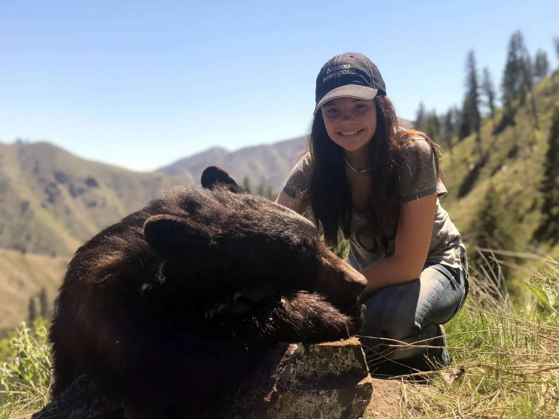 Braiden Glauner with a nice Idaho black bear