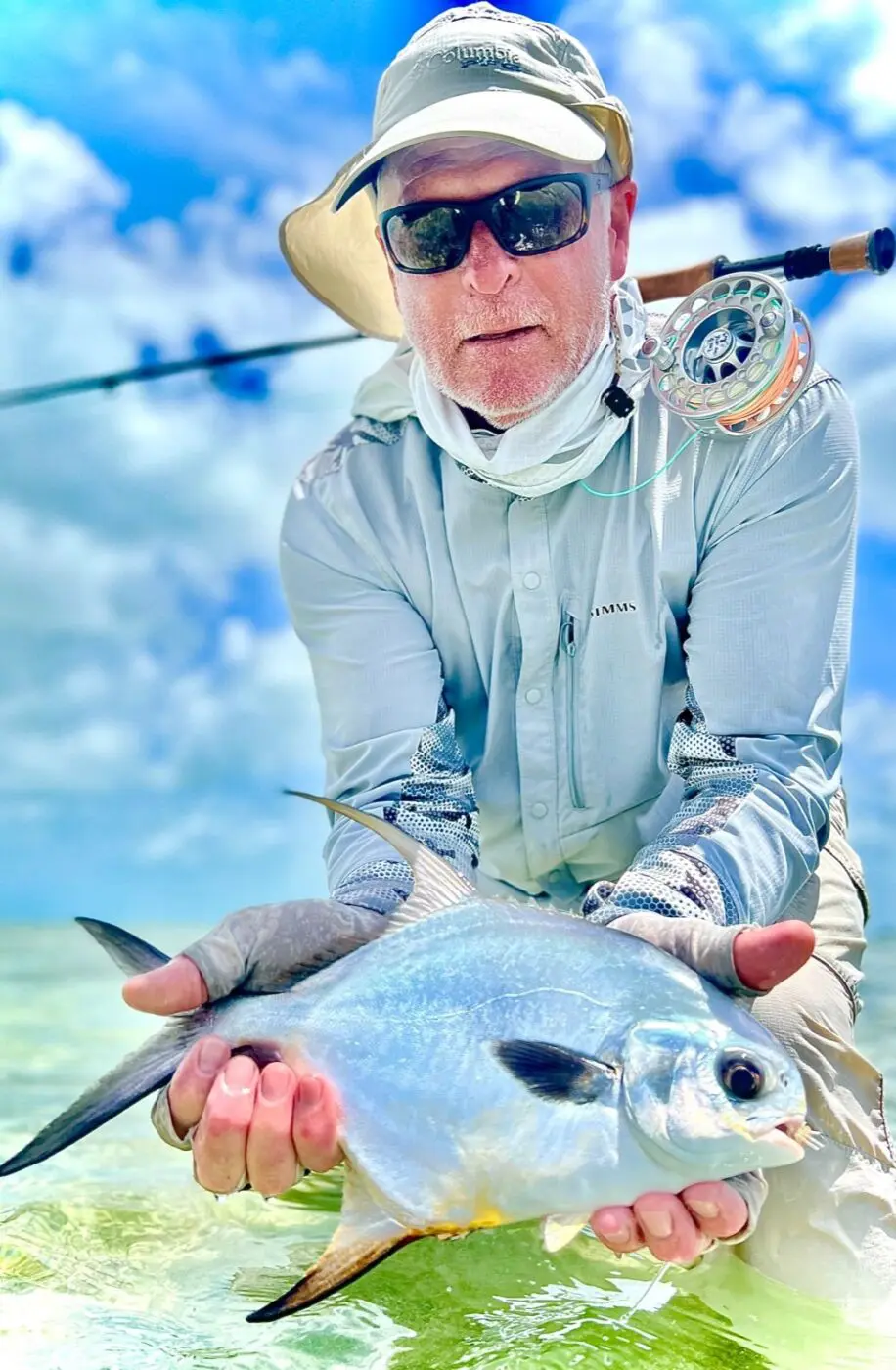 Fly fishing for permit
