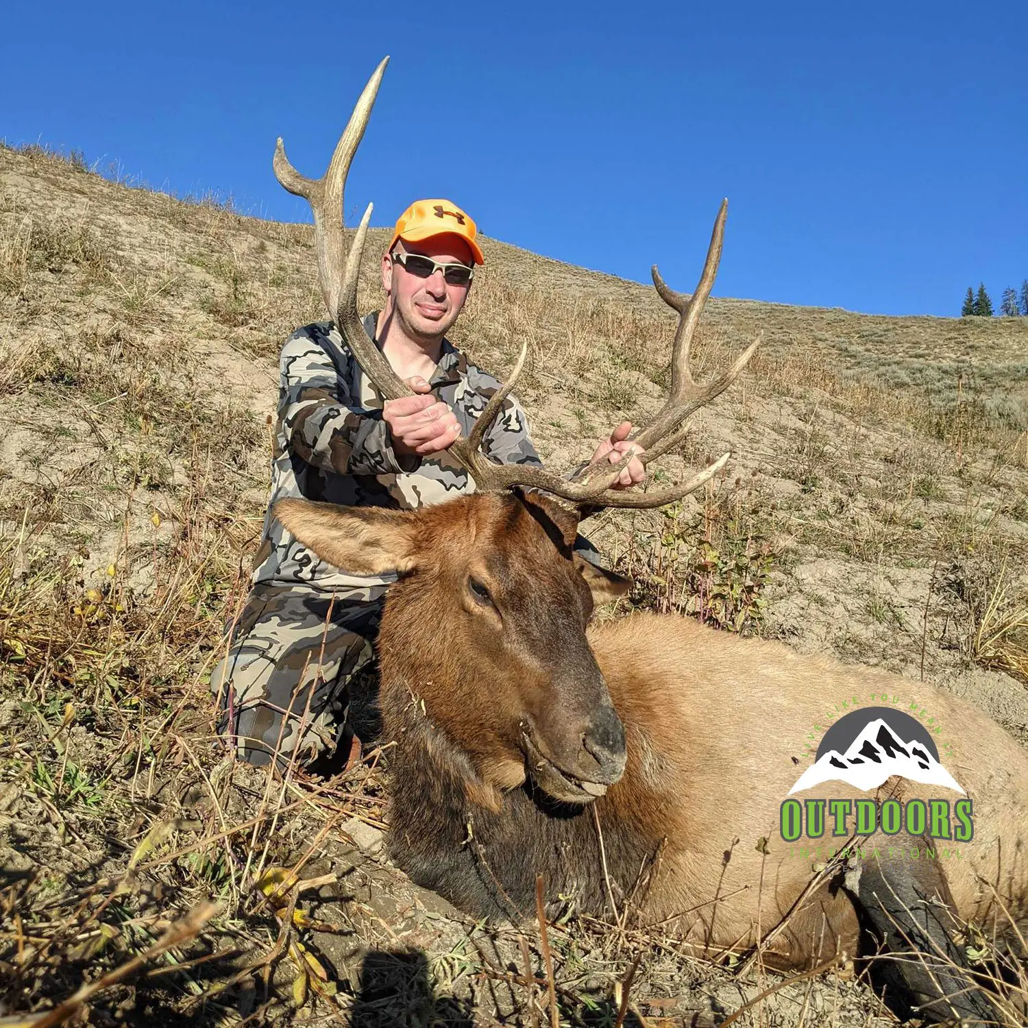 Lance Spencer with his Wyoming bull