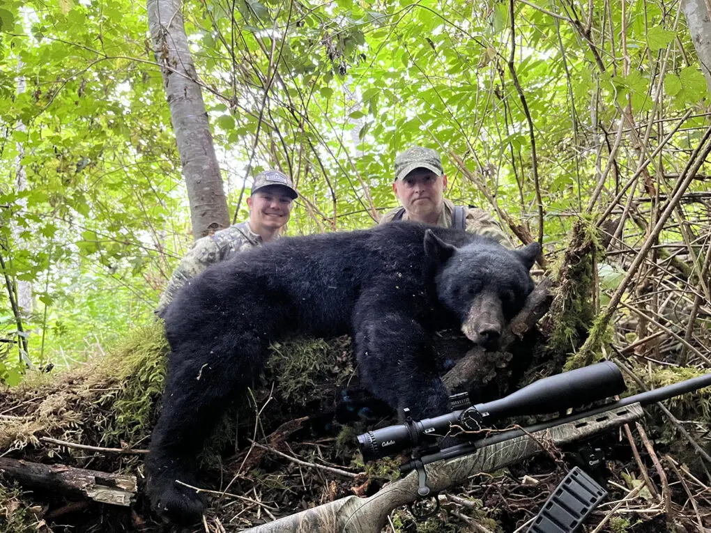 Michael Hardwick with his Washington State black bear