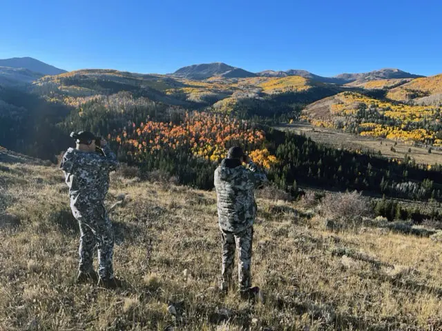 Hunters Glassing for Shiras moose in Utah Fall Colors » Outdoors International Utah in the fall