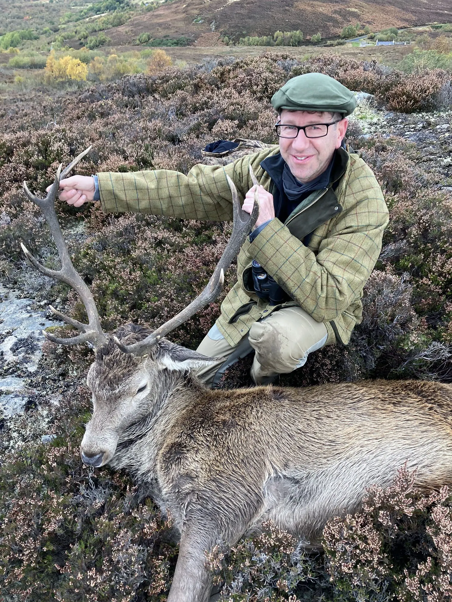 Guy Fernald Client Scotland Red Stag CHS 2022 » Outdoors International Guy with a nice stag