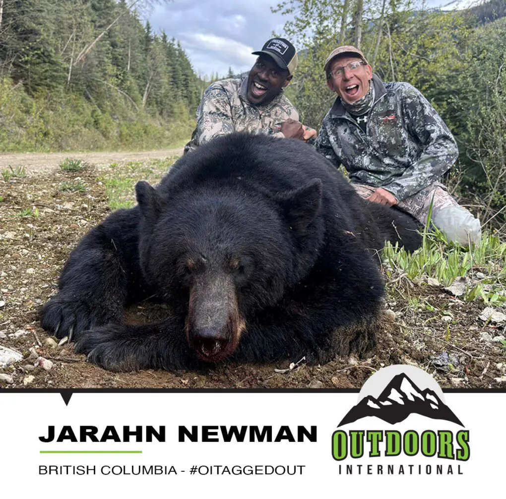 Jarahn Newman Client 2024 British Columbia Black Bear PO1 OITAGGEDOUT » Outdoors International #oitaggedout