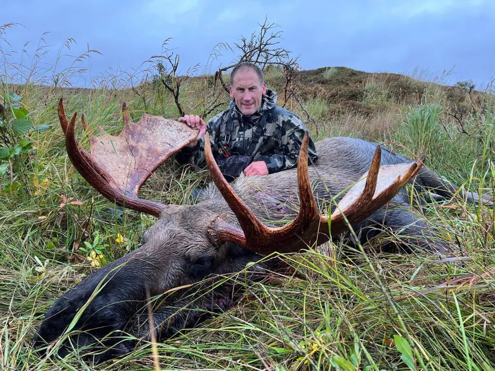 Tim Logue with his DIY Alaska bull.
