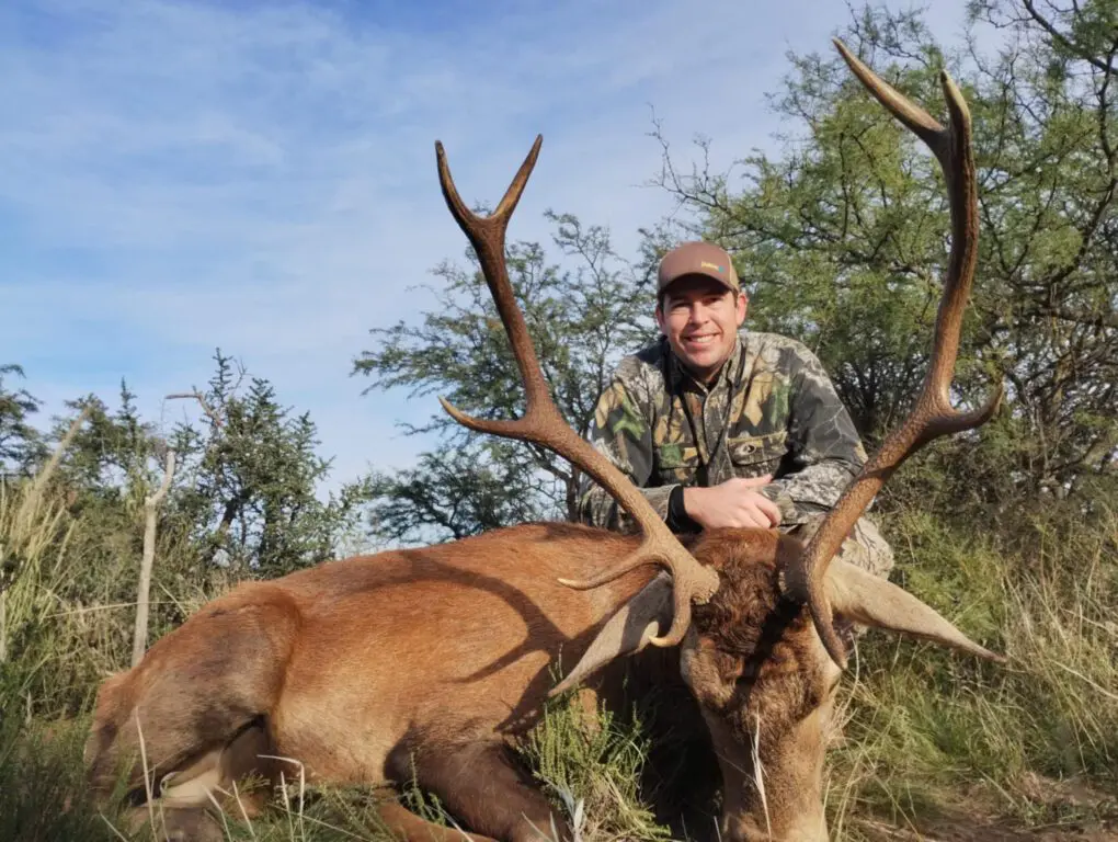 David with a good free range stag.