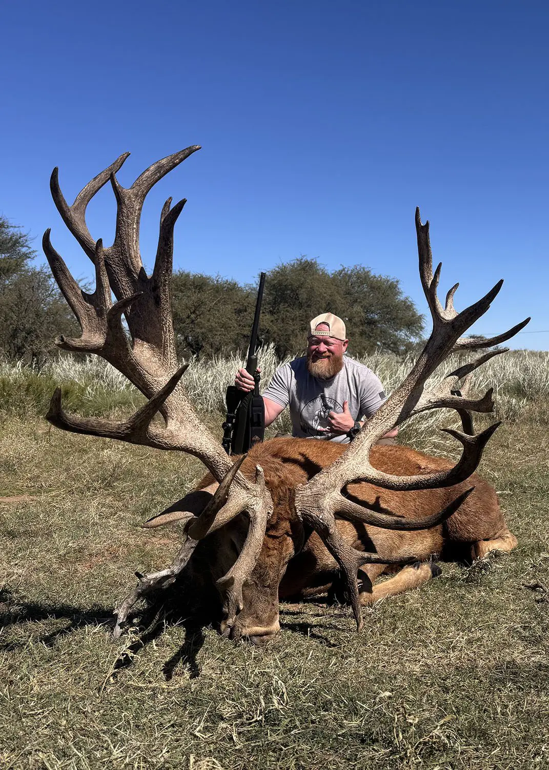 Argentina TGB 2025 Branden Smalley Client Red Stag » Outdoors International Hunting red stags in Argentina