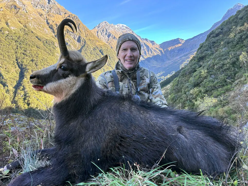 OI client John Labanc with an exceptional New Zealand chamois.