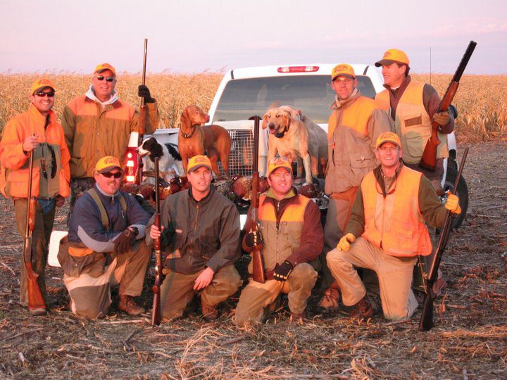 Group of South Dakota pheasant hunters