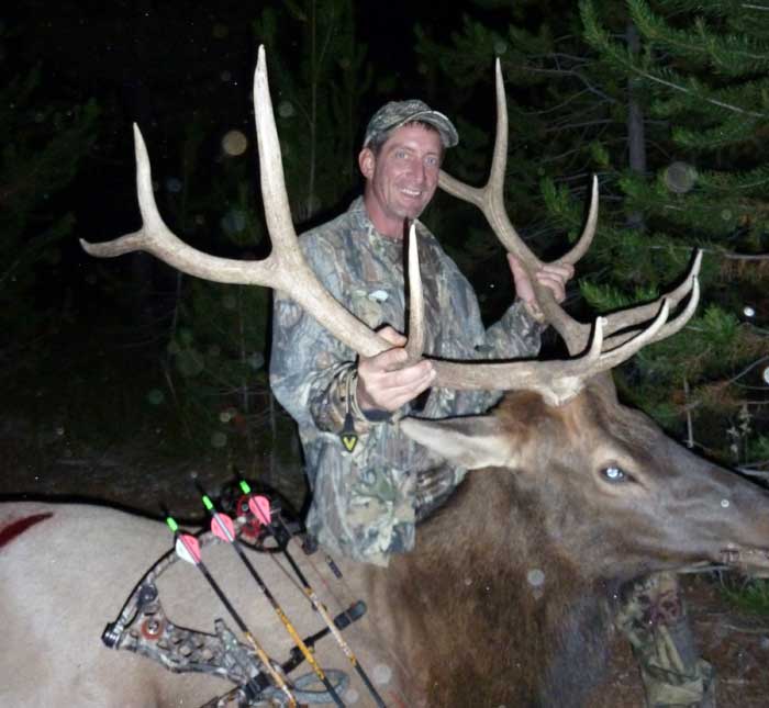 John with a good archery bull.
