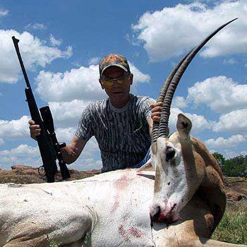 Scimitar Oryx hunting in Texas