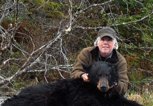 OI Client Richard Seago with his Alaska Black Bear PMG » Outdoors International Black bear hunting in Southeast Alaska