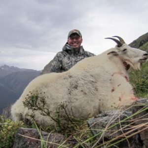 Early season mountain goat hunt in British Columbia.