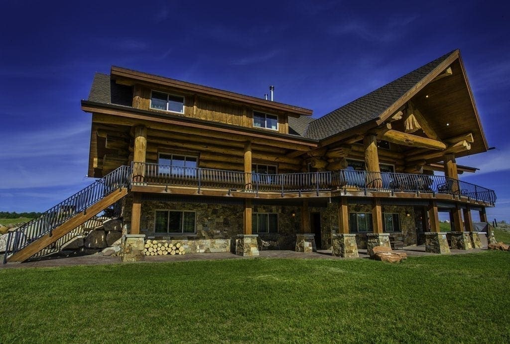 This is a beautiful hunting lodge in Wyoming.