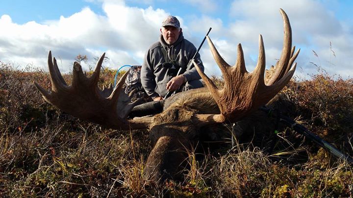 Outdoors International Bruce Kuck with his Alaska moose.