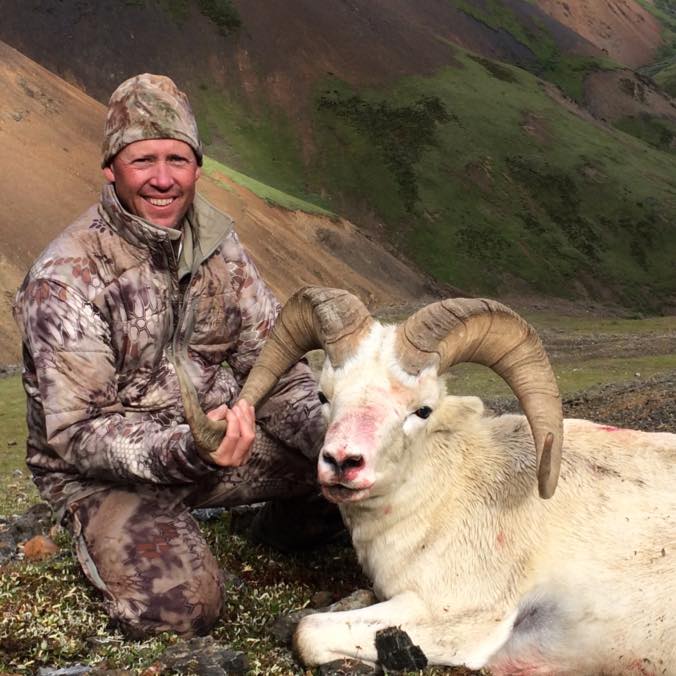 Long time Outdoors International friend and client Jon Roth with a great Alaska dall ram.