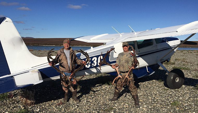 Mike Brown group on their caribou hunt.