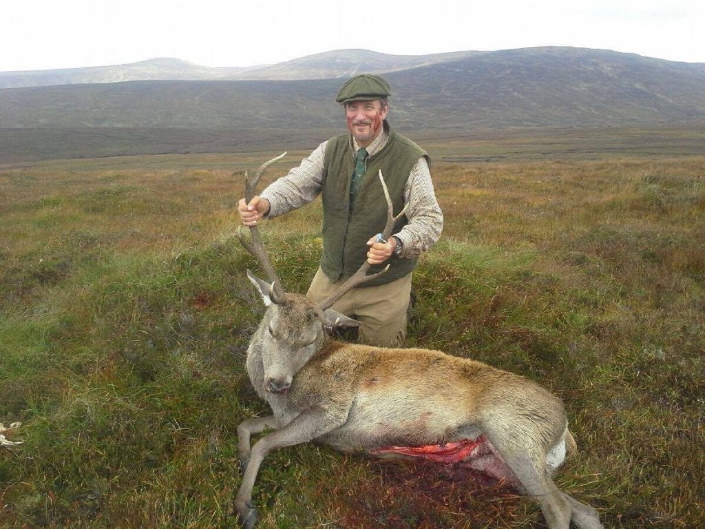 Paul with a Scottish stag