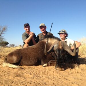 Namibia-DWHSN1-Black wildebeest De Wet » Outdoors International A big black wildebeest taken in Namibia