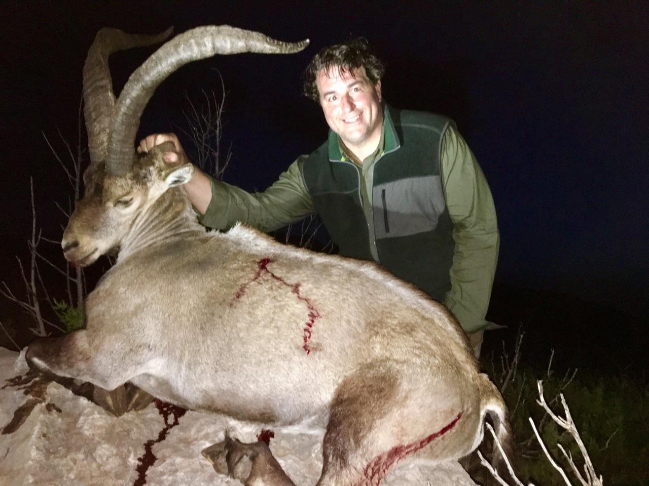 OI client Joseph Russo with his beceite ibex