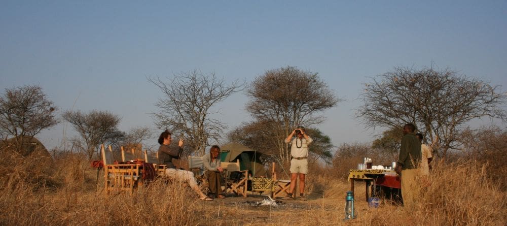Fly camp in Africa