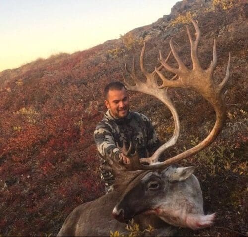 Dave Thomas CLient Alaska DIY Caribou UGA » Outdoors International Dave with a great bull