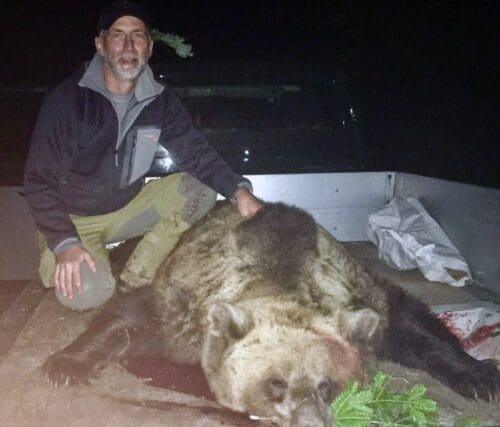Jason with a big Croatia brown bear