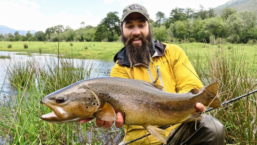 Patrick with a BIG brown