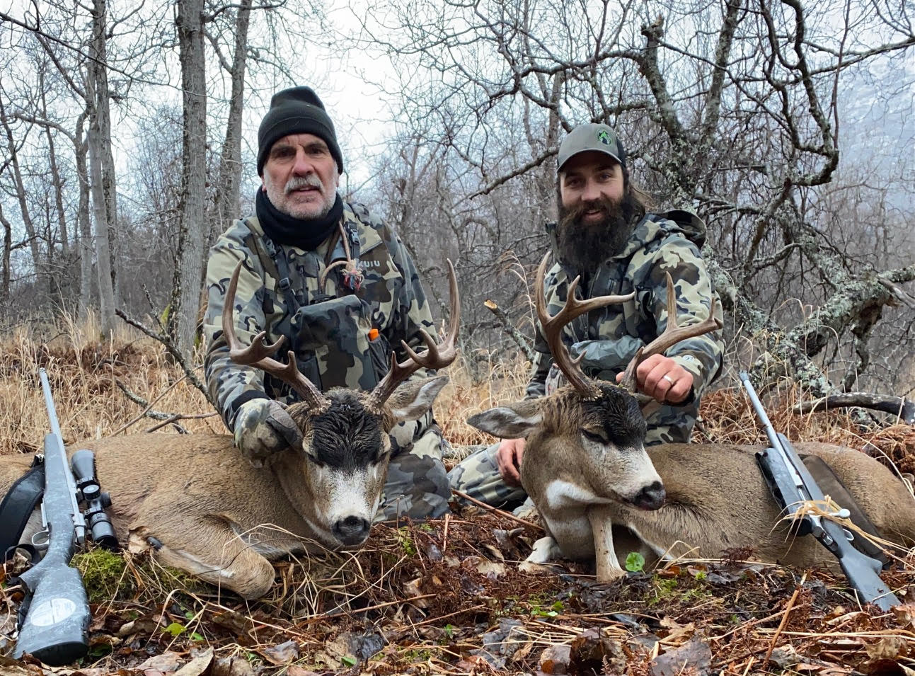 Patrick Kissel and his dad on an Alaska blacktail deer hunt