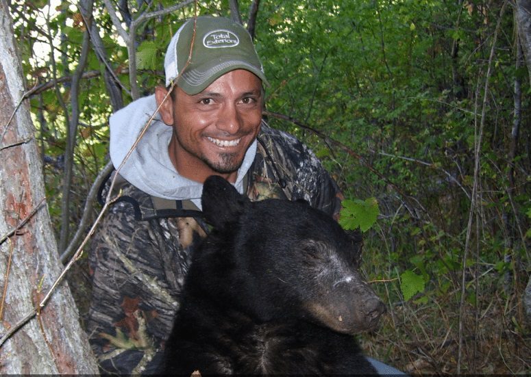 Outdoors International client with his Idaho black bear.