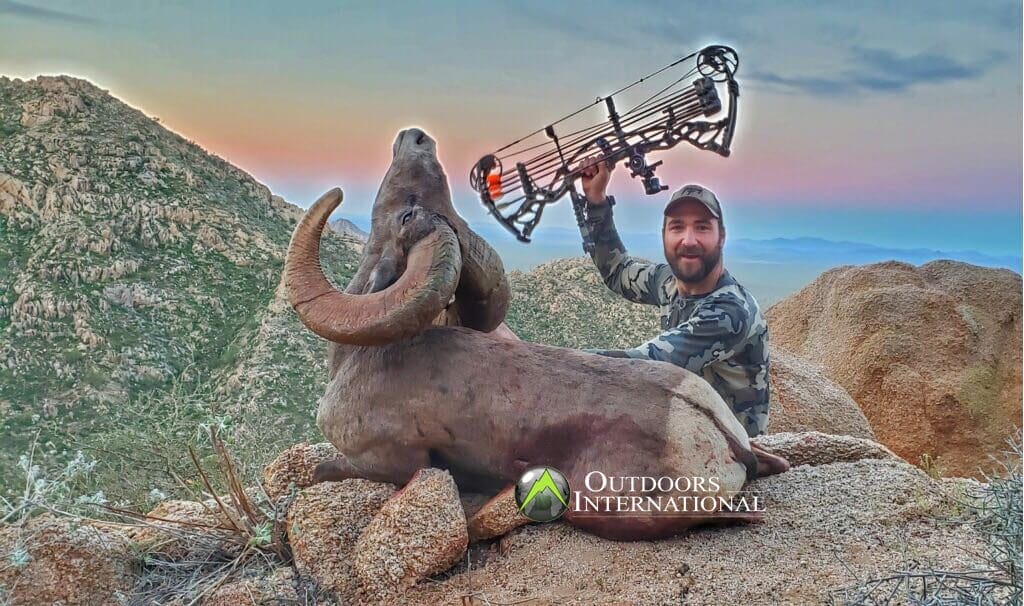 OI client, AJ Kissel skipped the draws and took a giant Desert ram with one of our Mexico outfitters.