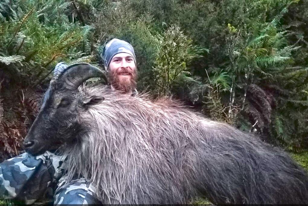Connor McNamara with his awesome bull tahr