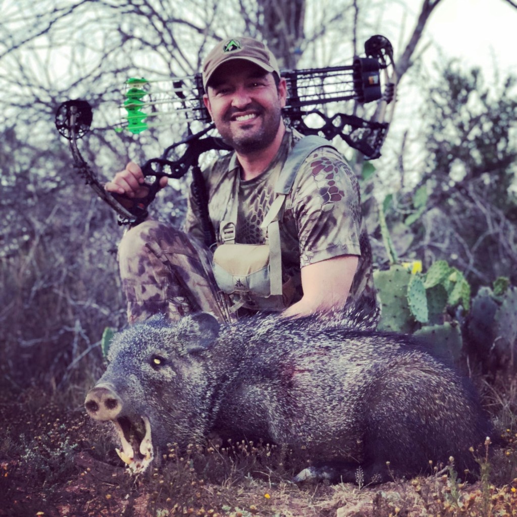Cory Glauner with his javelina