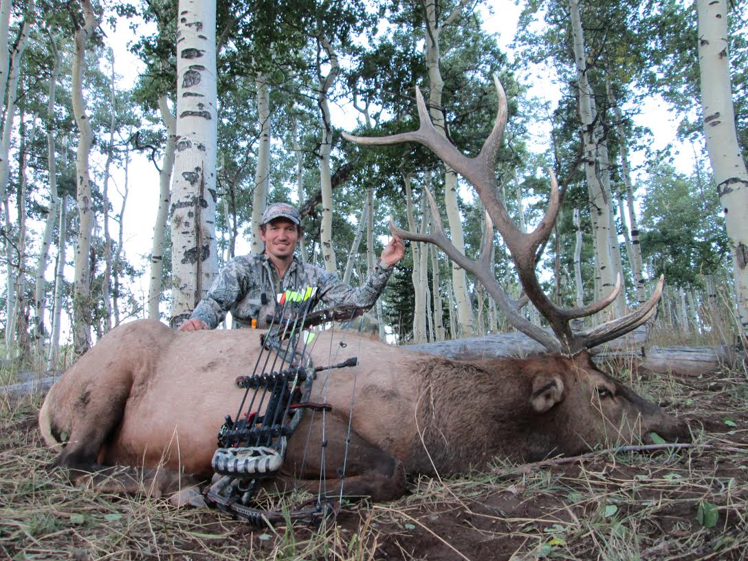 Chris Bowen with an archery elk