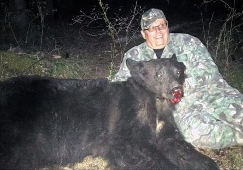 Chuck-Farnam-Idaho-Black-Bear-BCO client » Outdoors International Outdoors international client Chuck Farnam with a big Idaho black bear.