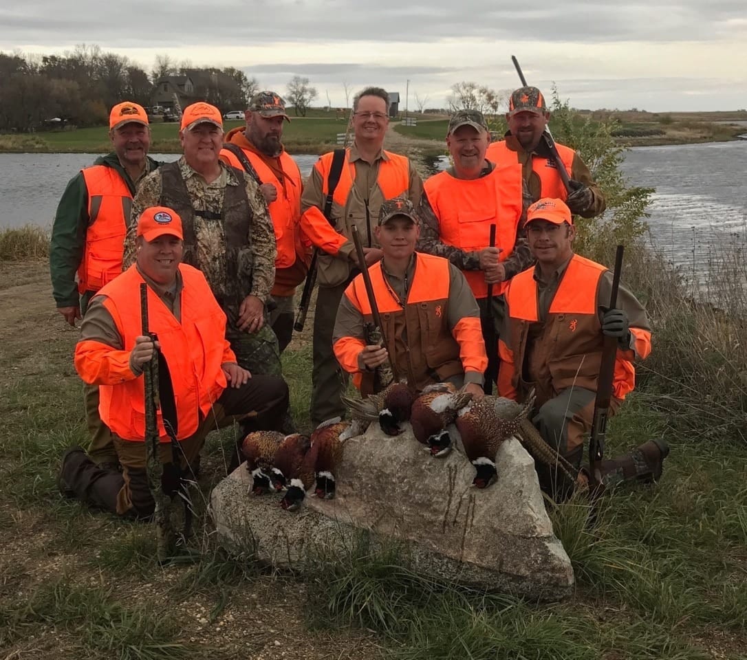Michael Marbach group of pheasant hunters