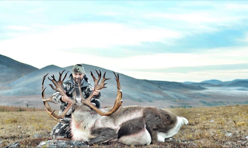 Rusty Smith with a beautiful bull he took on one of our caribou hunting trips.