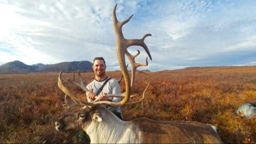 Kyle-Roberts-Caribou-DIY Alaska Client UGA » Outdoors International Kyle's funky bull.