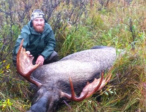 Client Josh Whitney, DIY Drop Moose RAA » Outdoors International Josh with a nice bull.