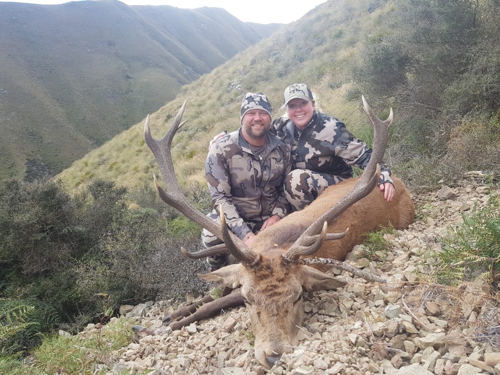 When Hunting Red Stag in New Zealand, your looking for at least a typical 6x6 or 12 point.