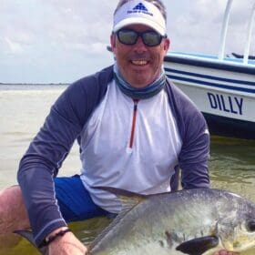 Kevin Cummings Client Belize Fly Fishing EP1 » Outdoors International Kevin with a permit