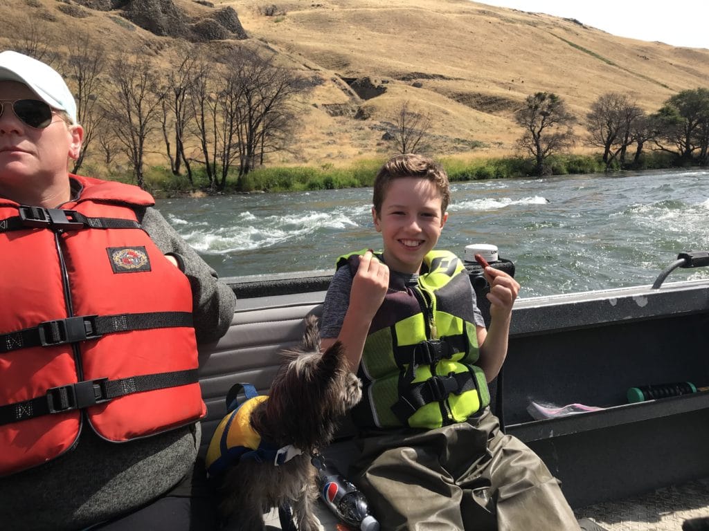 Fun in the jet boat on the Deschutes