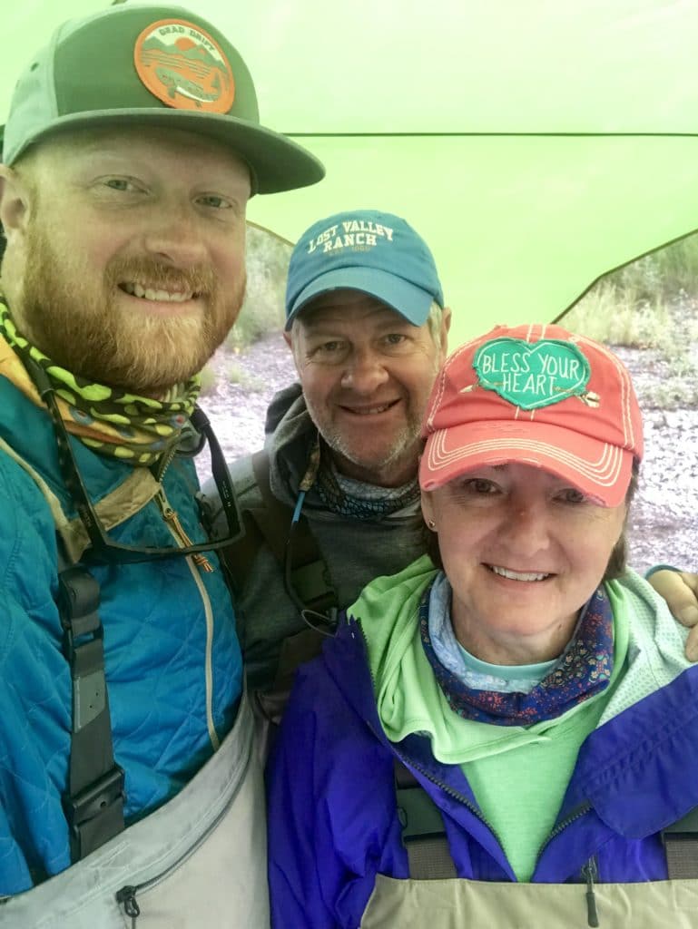 Selfie under an awning