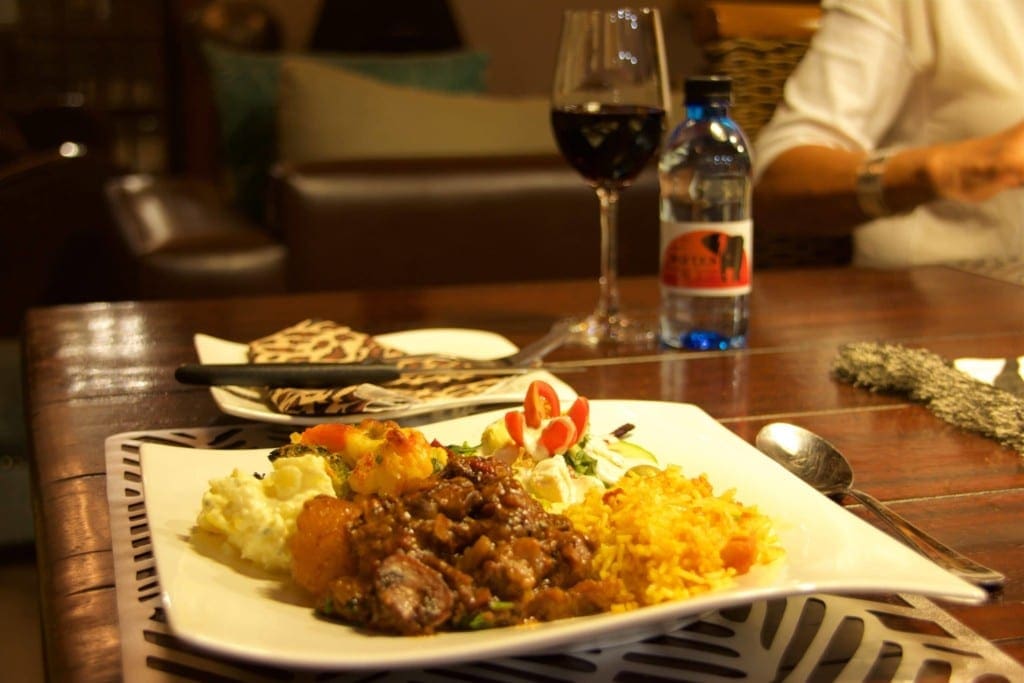 The food at Savanna Lodge is amazing.