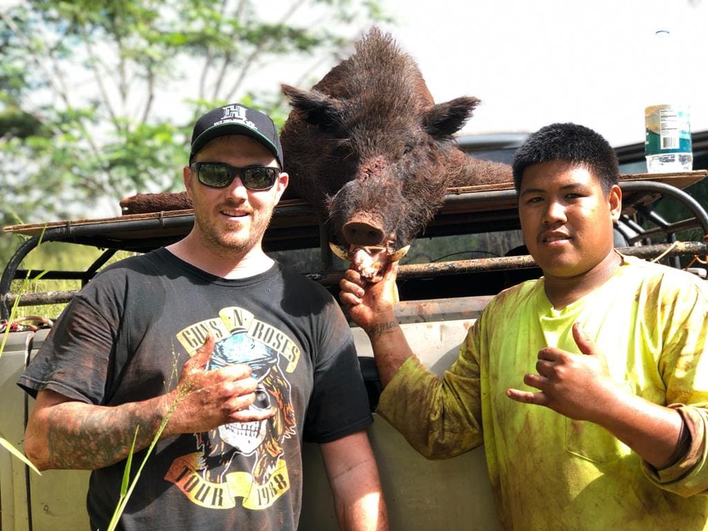 Hawaii-wild-hog-GHO » Outdoors International Hunting pigs in Hawaii