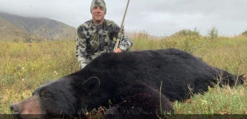 James with a great black bear