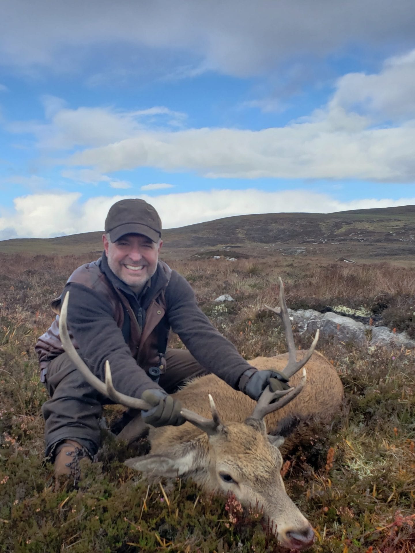 Paulo with his nice, free range Scottish stag