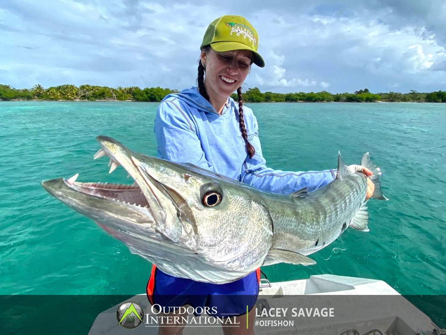 Immediately we were into action with hound fish, big barracuda and snappers. We saw eagle rays and sharks too.